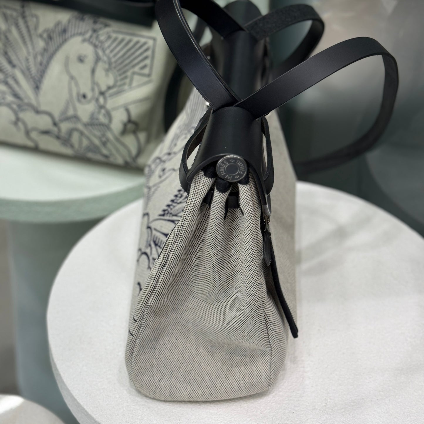 HERMÈS Herbag 31 Pegase Pop Black Indigo