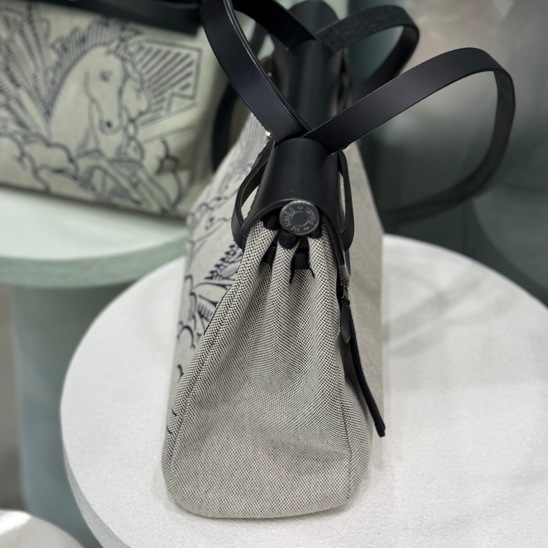 HERMÈS Herbag 31 Pegase Pop Black Indigo