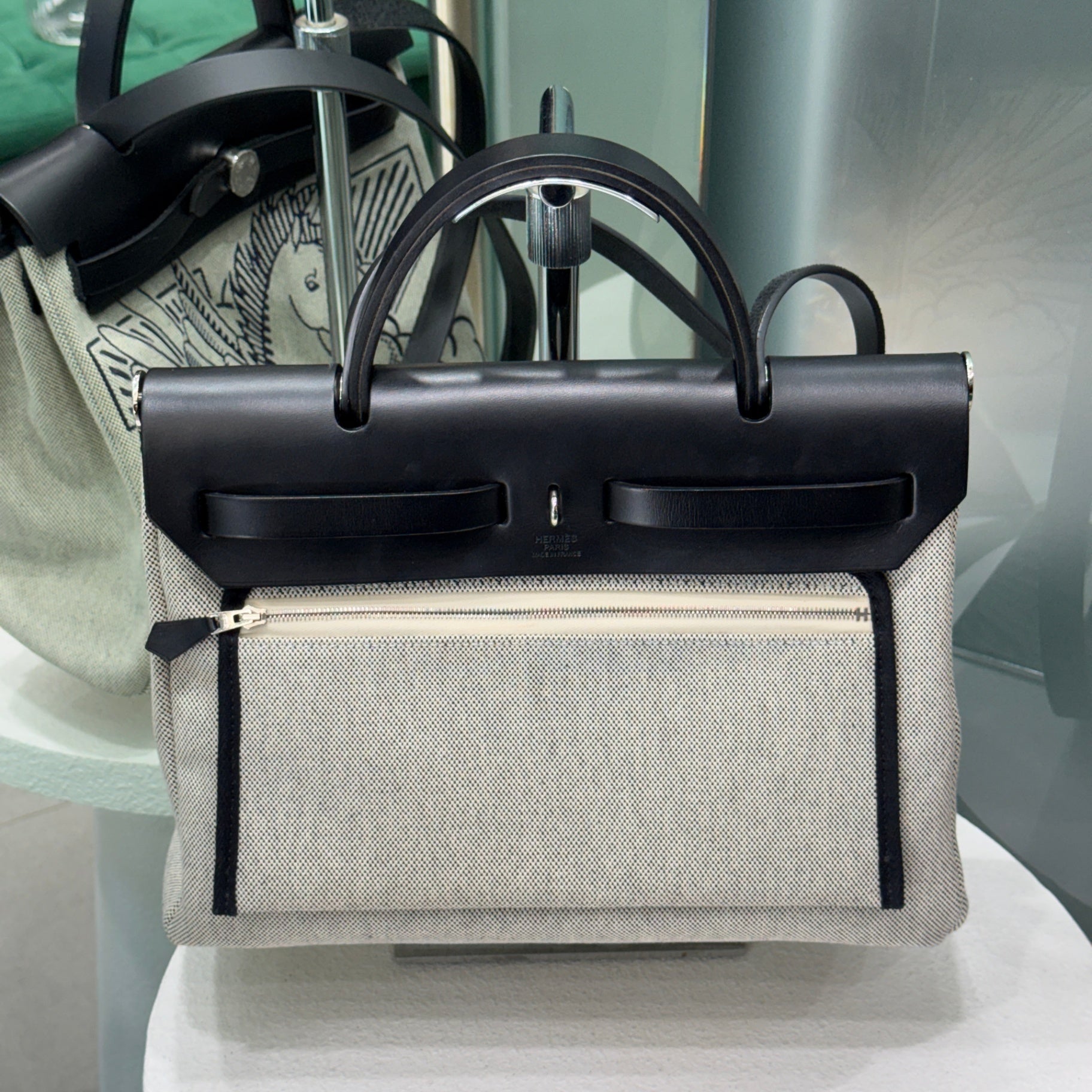 HERMÈS Herbag 31 Pegase Pop Black Indigo