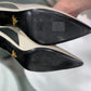 PRADA Creme Slingbacks Sz 38