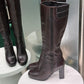 PRADA Vintage Brown Knee Boots Sz 39