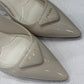 PRADA Creme Slingbacks Sz 38