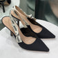 DIOR J'adore Slingbacks Navy Sz 38
