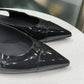 CHANEL Black Patent Point Flats Sz 38.5
