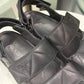 PRADA Black Quilted Sandals Quilted Sz 38