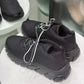 PRADA Black Re-Nylon Sneakers Sz 38