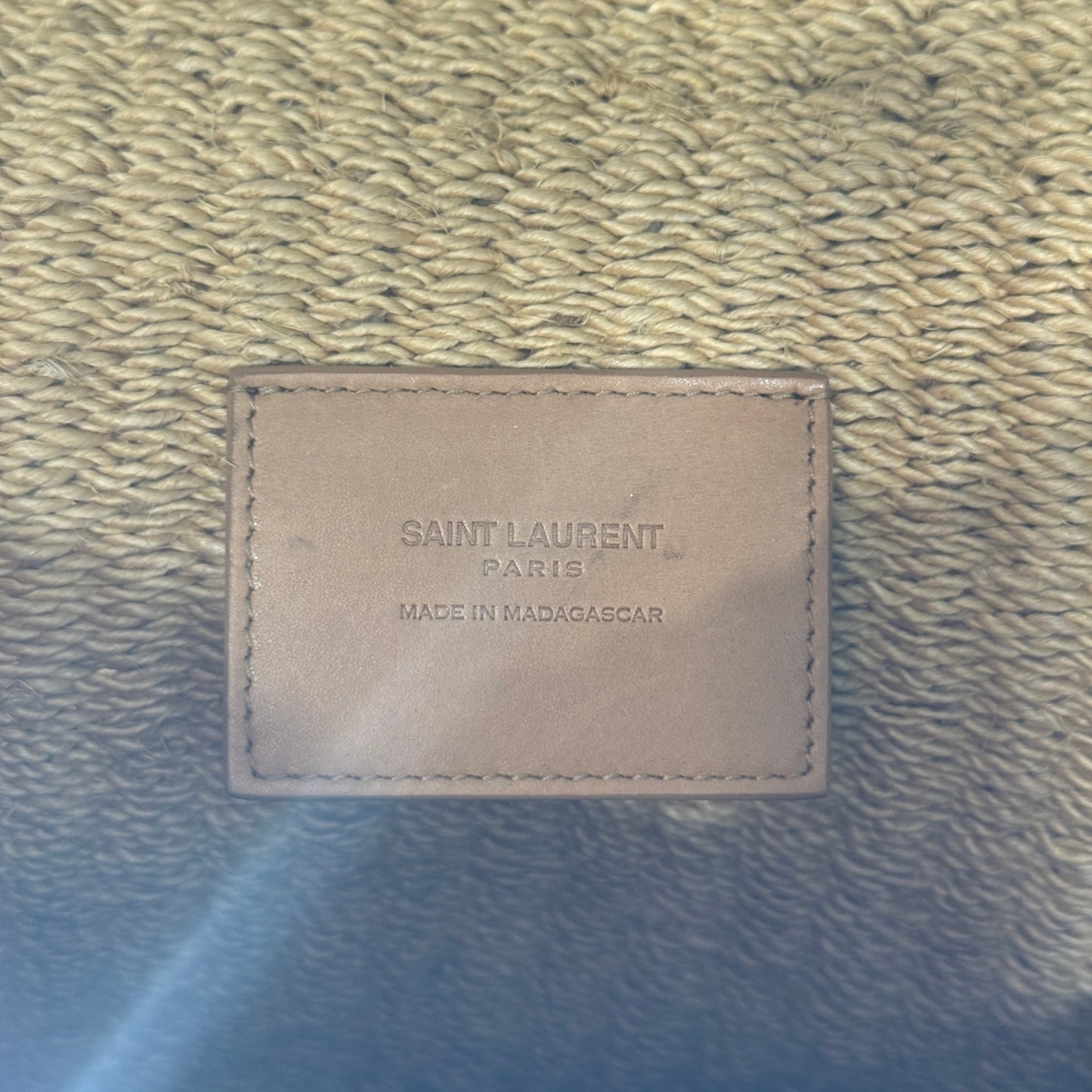 SAINT LAURENT Raffia Crossbody