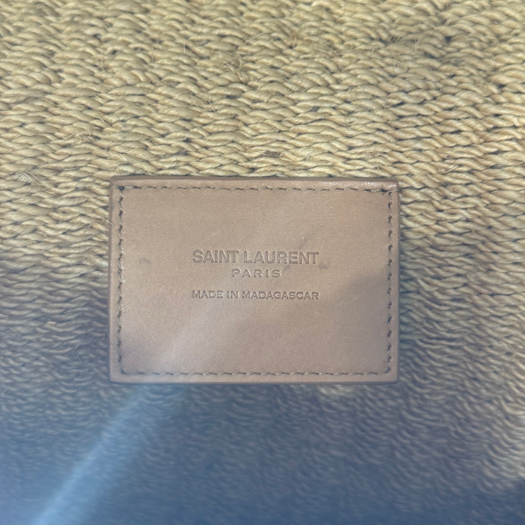 SAINT LAURENT Raffia Crossbody