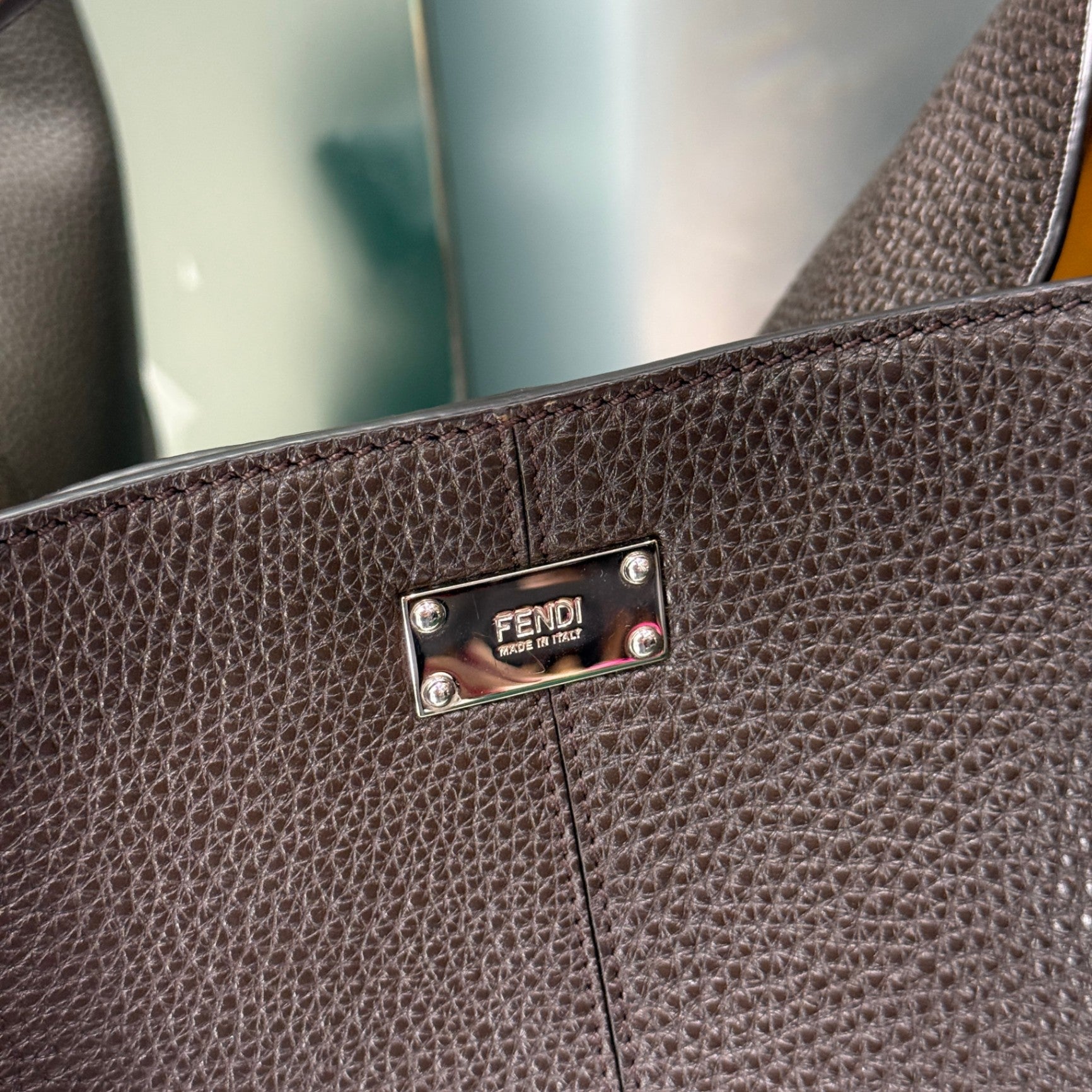 FENDI PeekABoo Chocolate Tote
