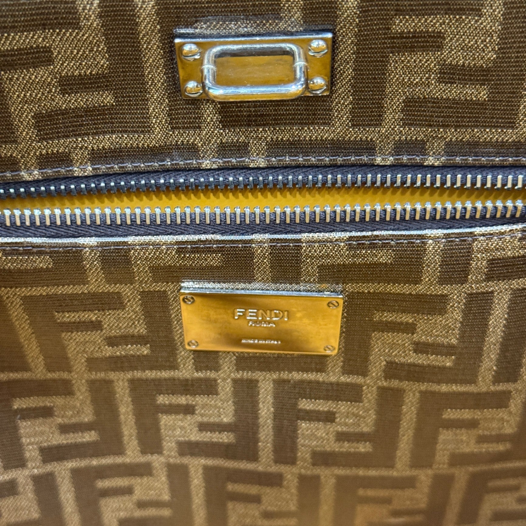 FENDI PeekABoo Chocolate Tote