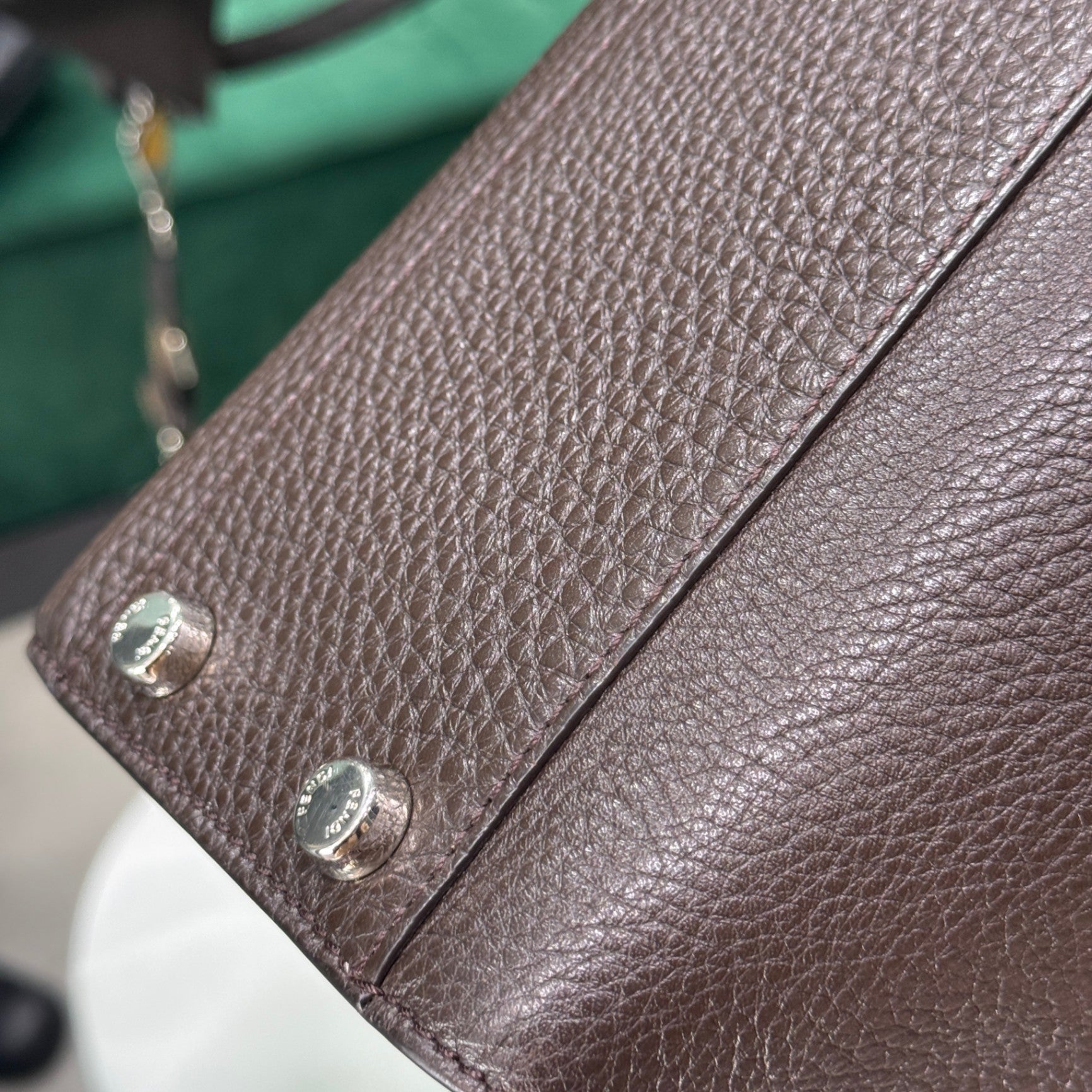 FENDI PeekABoo Chocolate Tote