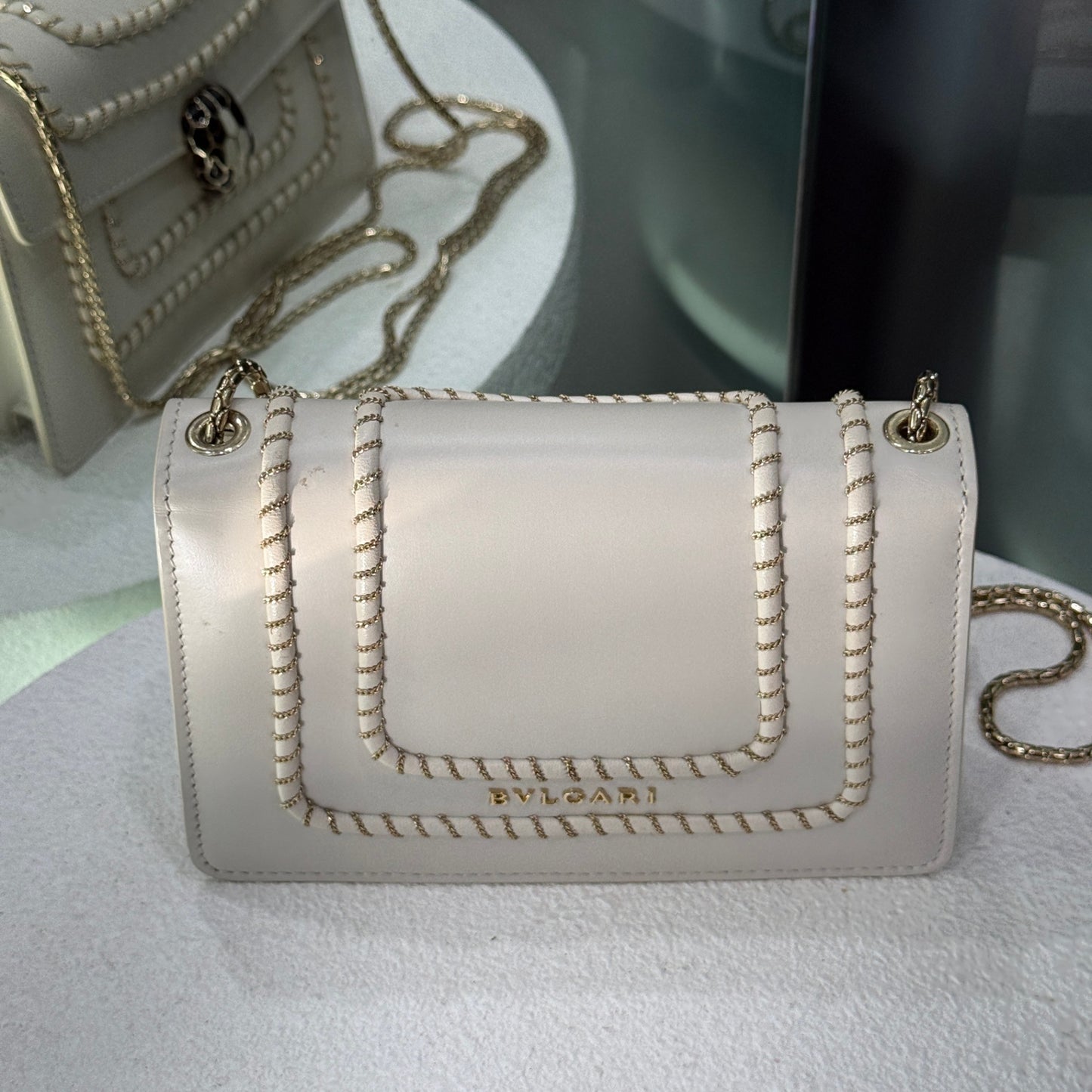 BVLGARI Serpenti Forever Creme Bag