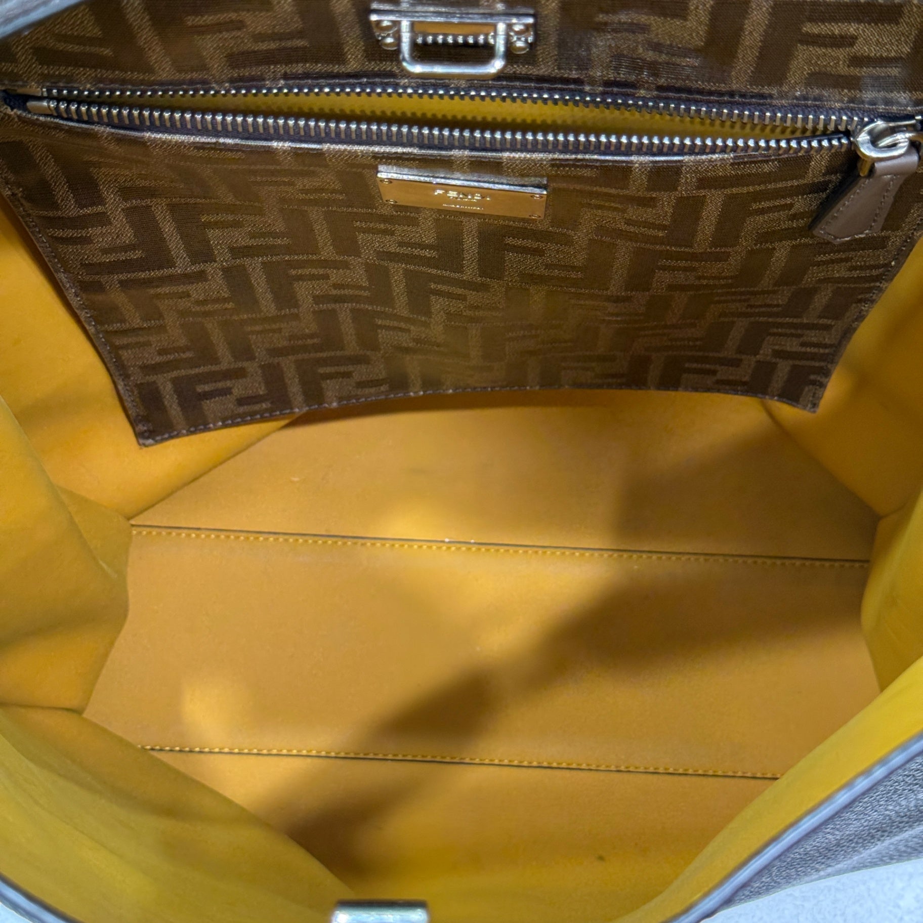 FENDI PeekABoo Chocolate Tote