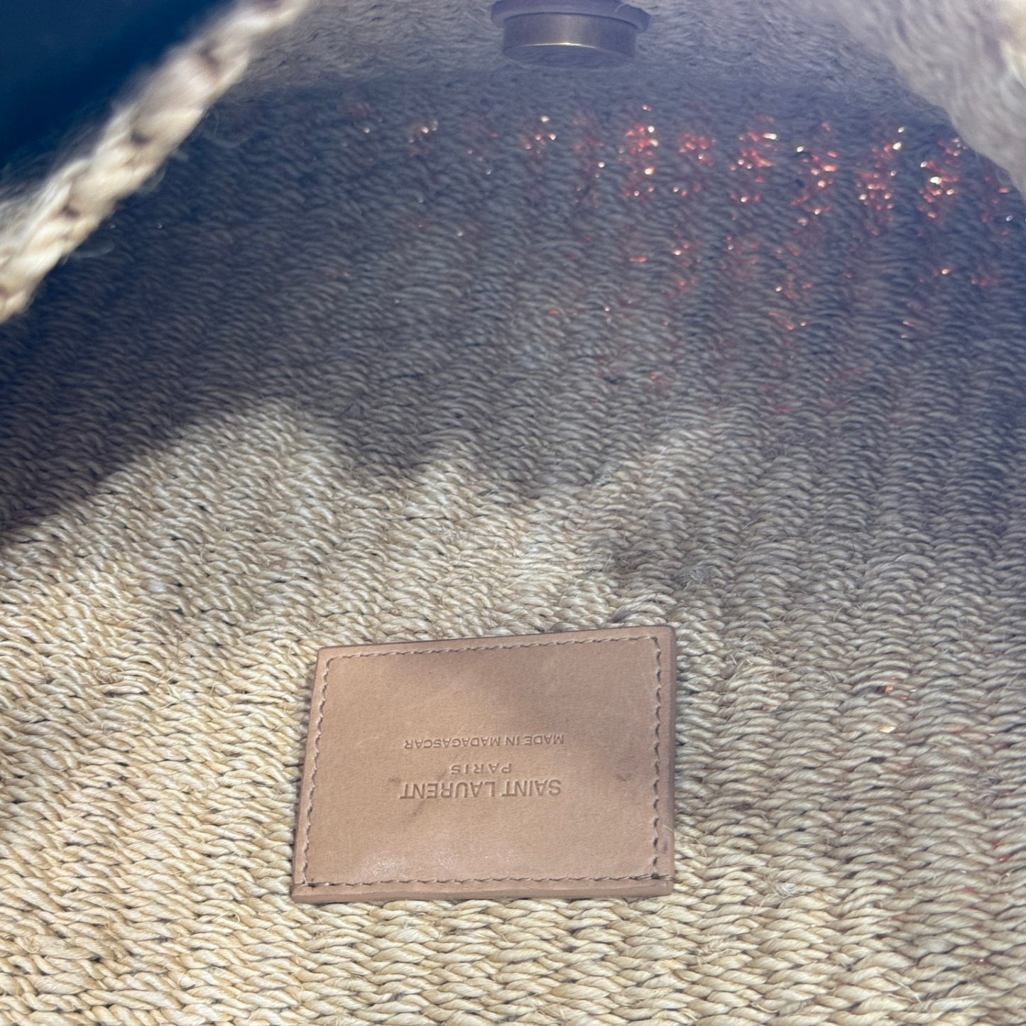 SAINT LAURENT Raffia Crossbody