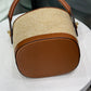 LOUIS VUITTON Beige Raffia Petit Bucket Bag (dust bag)