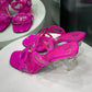 VALENTINO Hot Pink Patent Sandals Sz 39