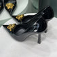 VERSACE Medusa Head Black Pumps Sz 38
