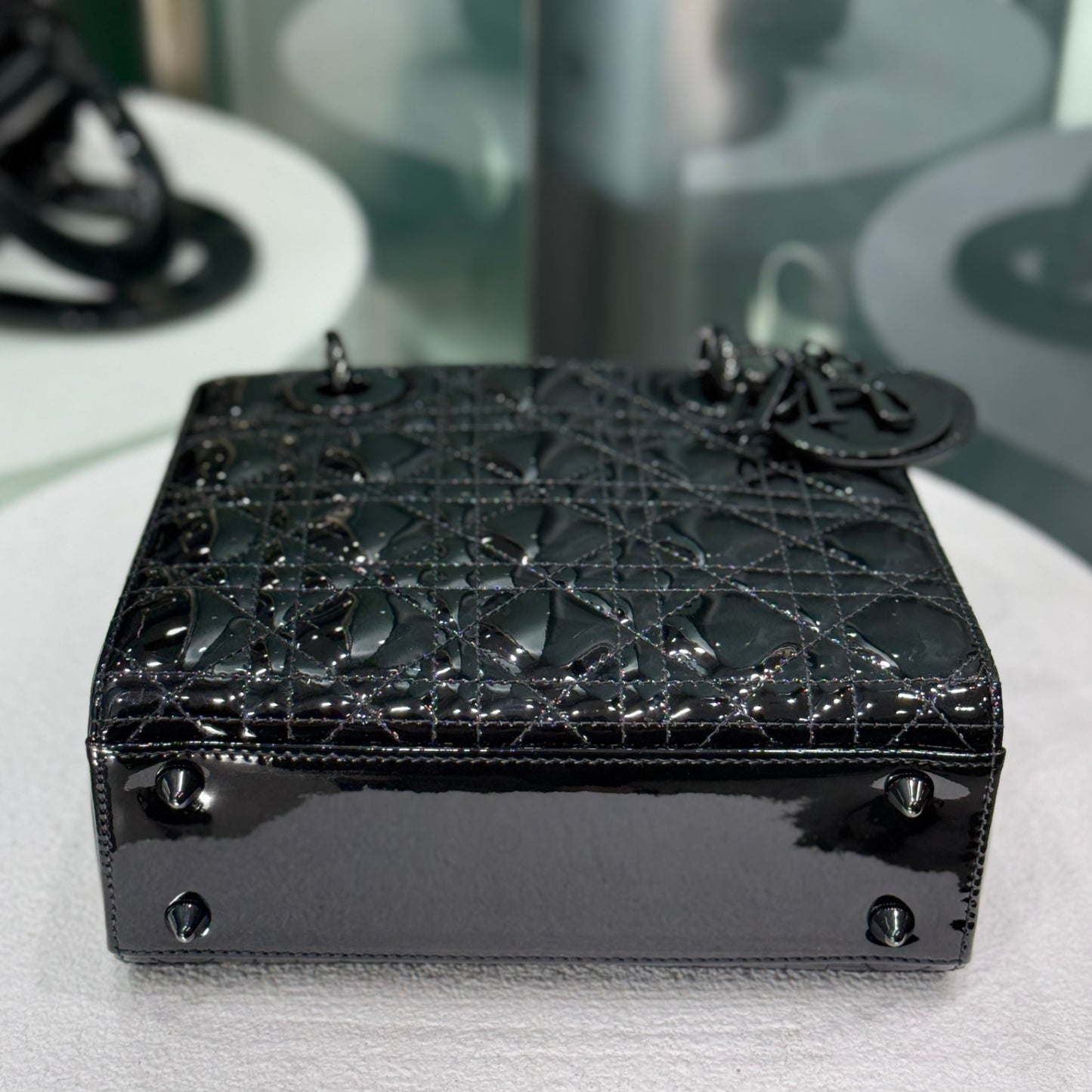 DIOR Lady Small Patent - So Black