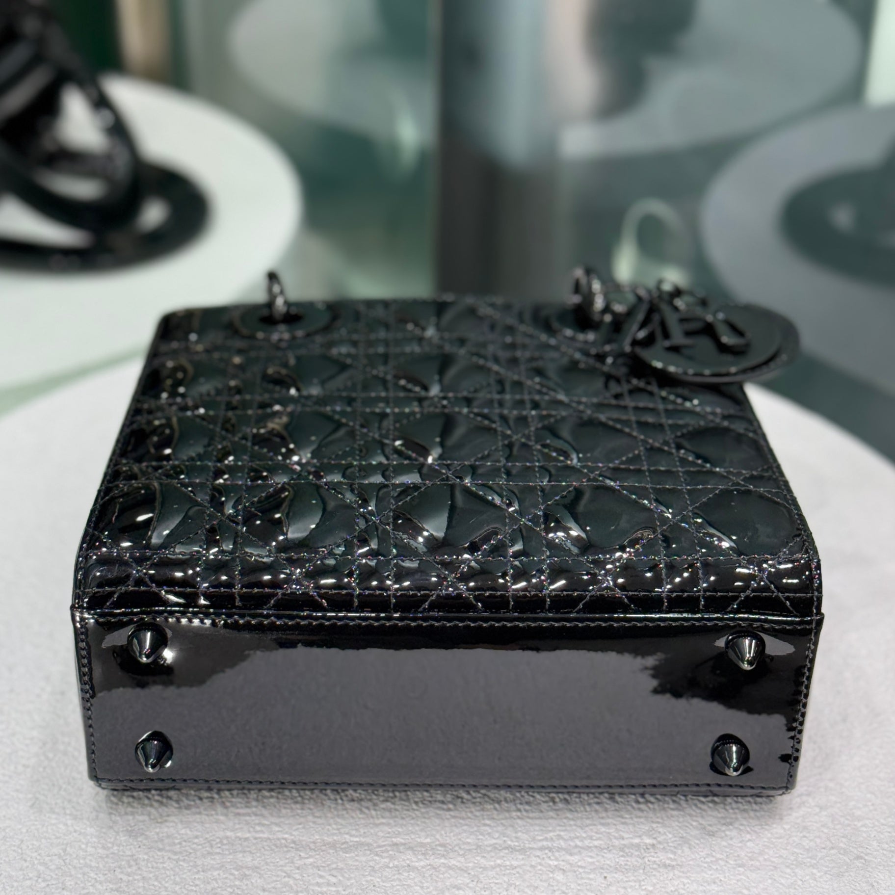 DIOR Lady Small Patent - So Black