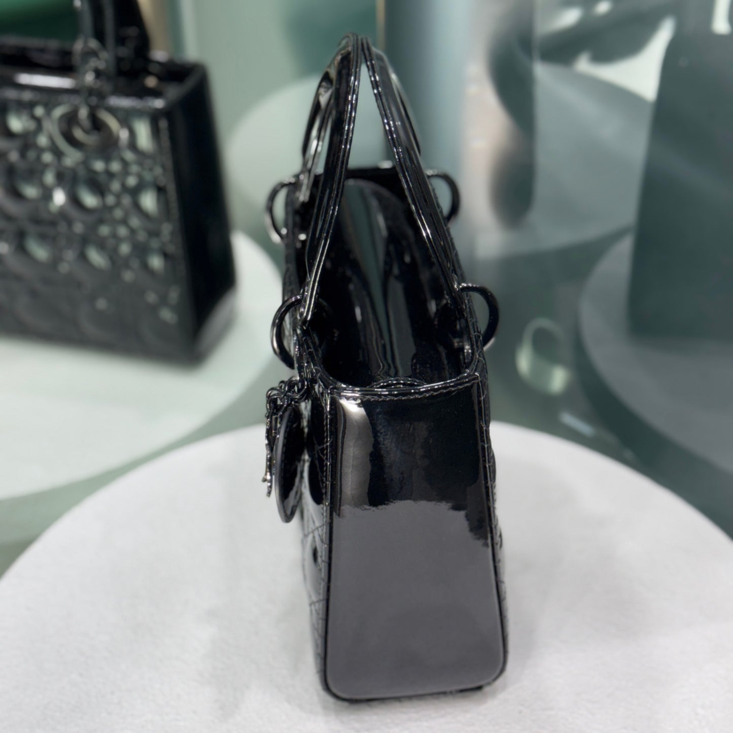 DIOR Lady Small Patent - So Black