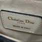 DIOR Mini Saddle Bag White Grained Calfskin