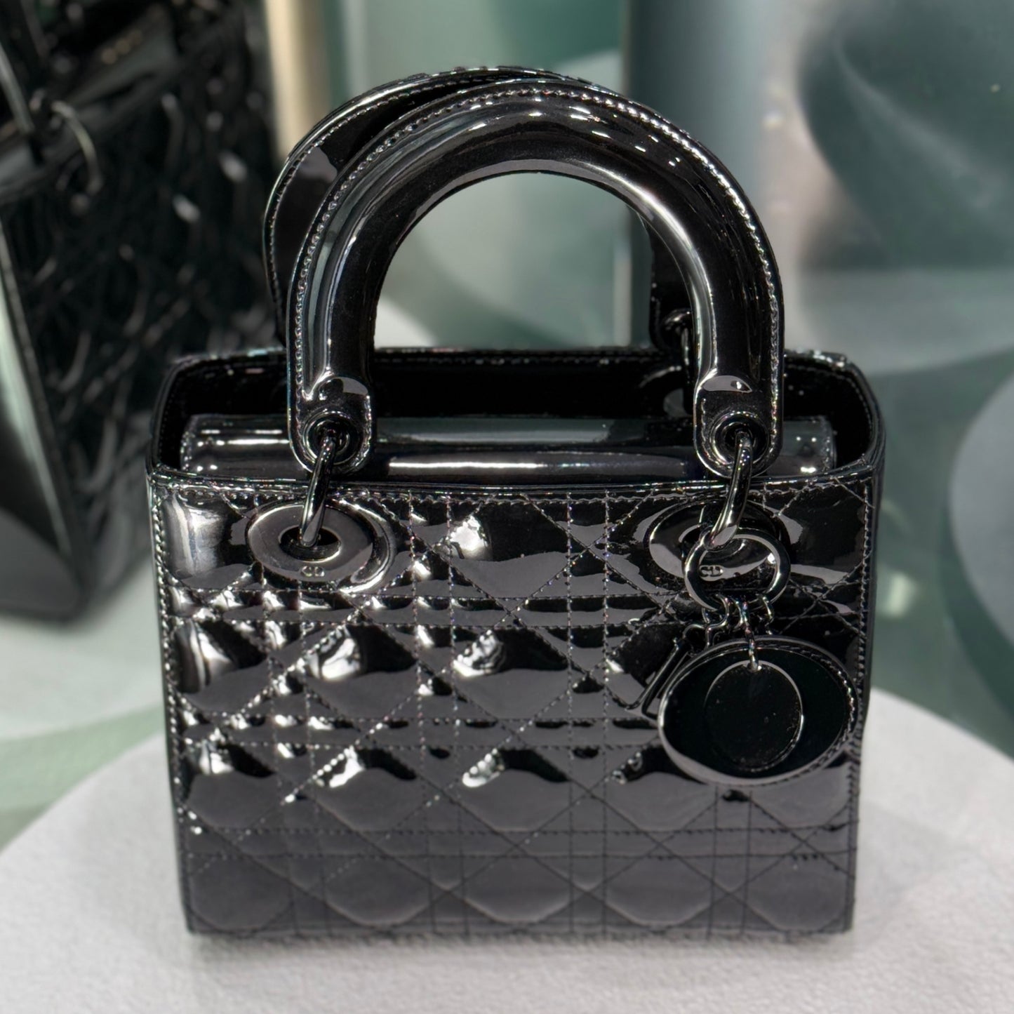DIOR Lady Small Patent - So Black