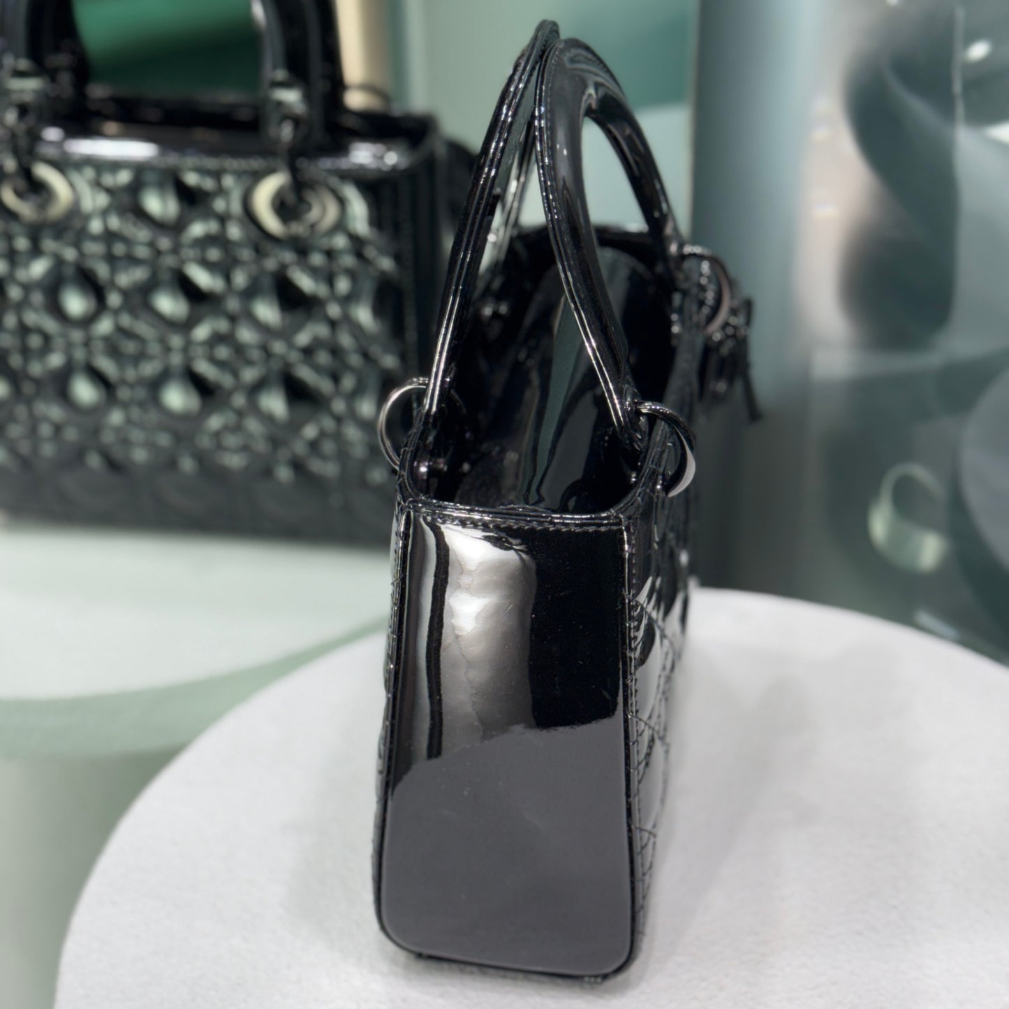 DIOR Lady Small Patent - So Black