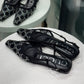GUCCI Demi GG Crystal Mesh Slingback Sz 38