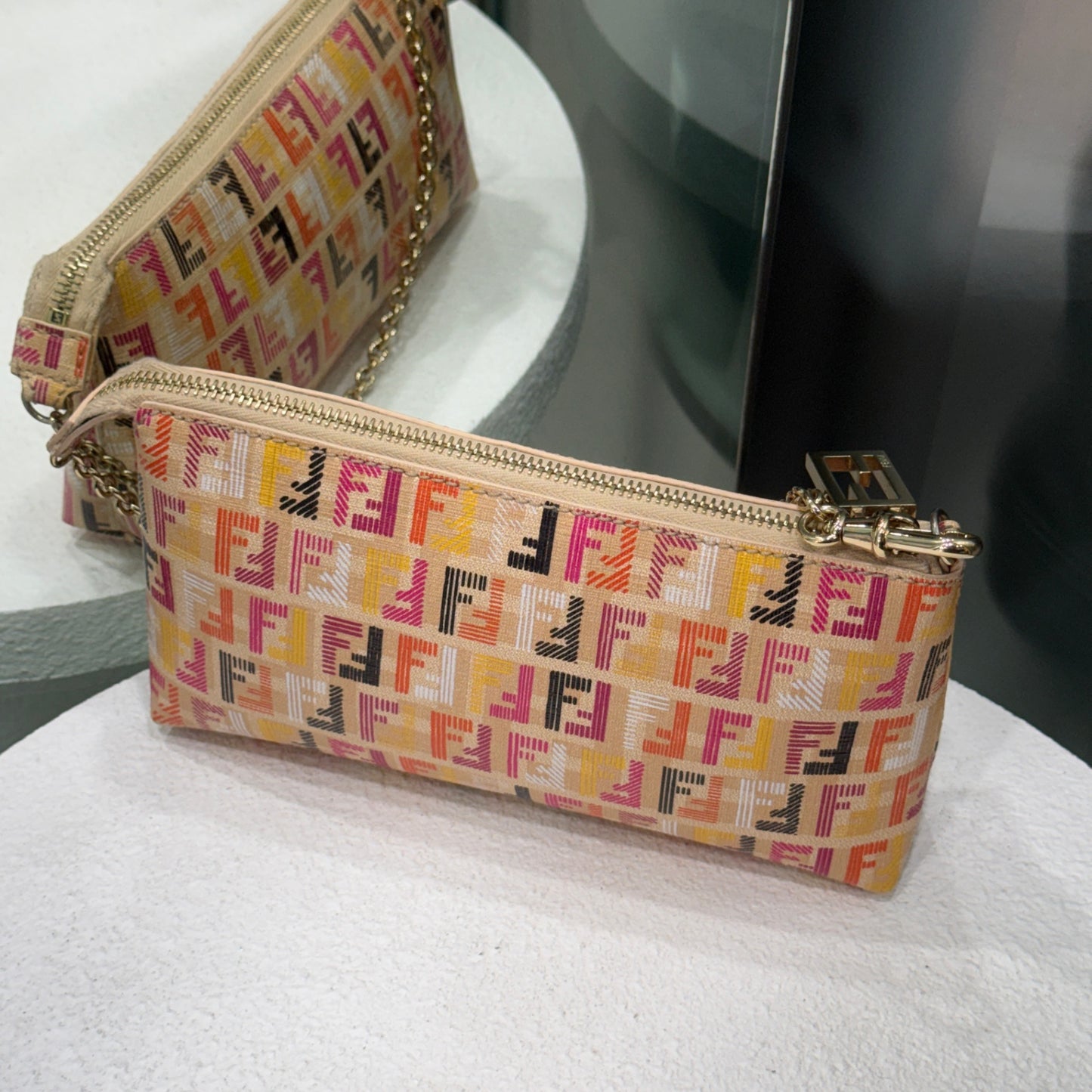 FENDI Monogram FF Shoulder Bag