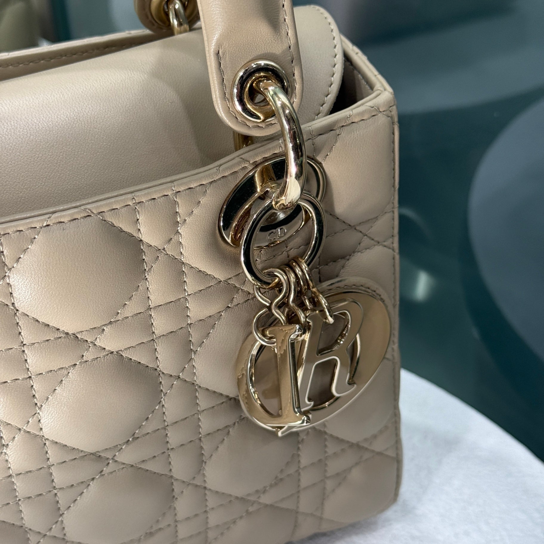 DIOR Lady Dior Small Beige Cannage