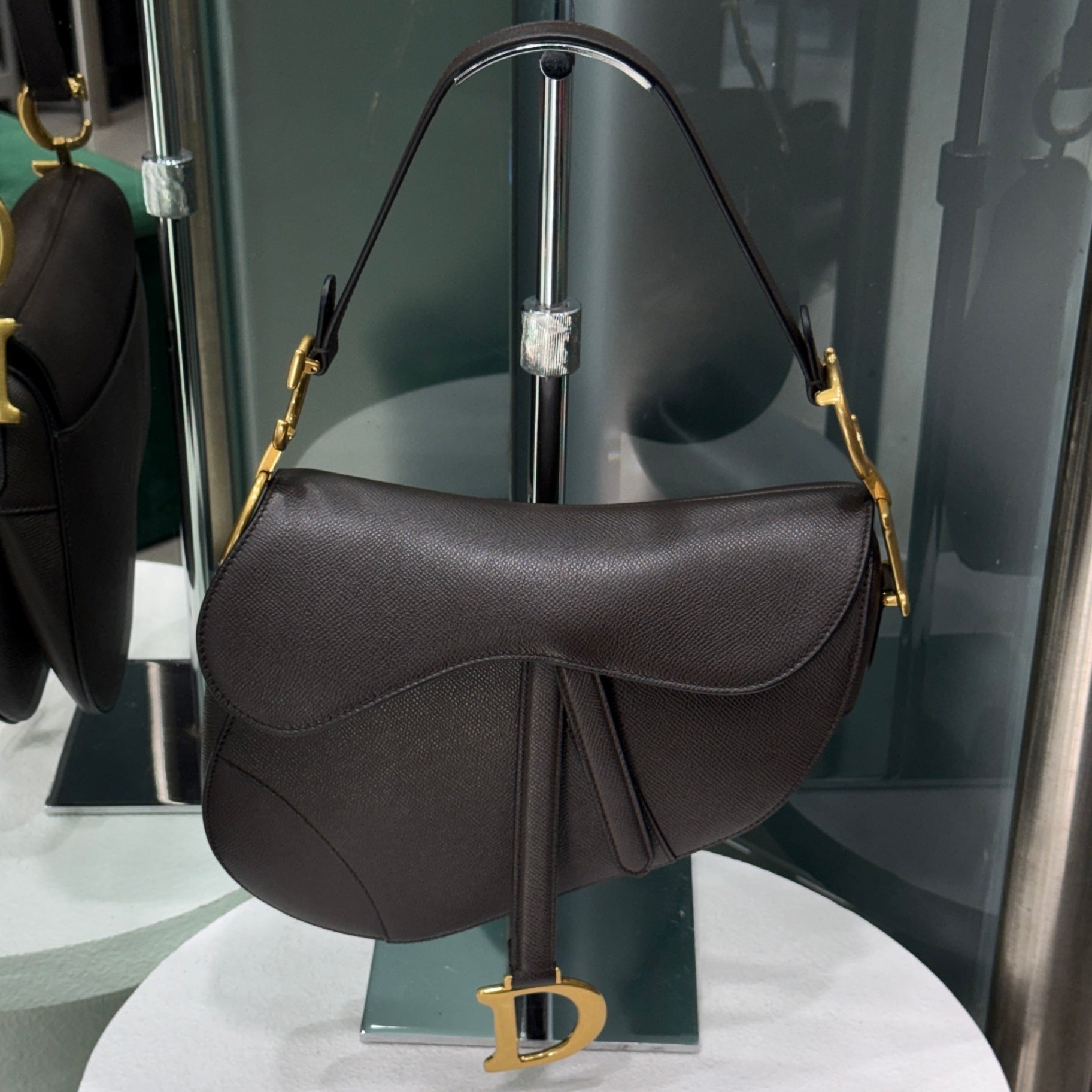 DIOR Saddle Bag - Chocolate Brown Medium
