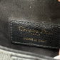 DIOR Mini Saddle Bag Black Grained Calfskin