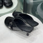 GANNI Sue Heeled Mules Black Sz 38