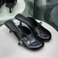 GANNI Sue Heeled Mules Black Sz 38