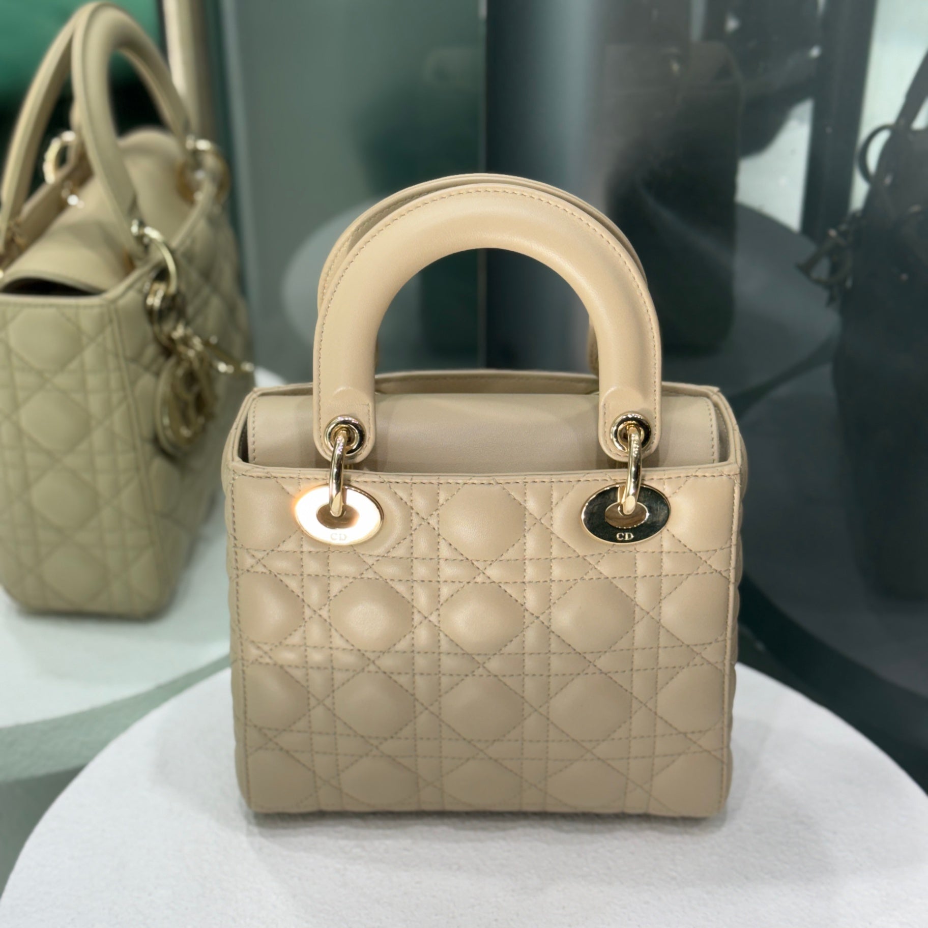 DIOR Lady Dior Small Beige Cannage