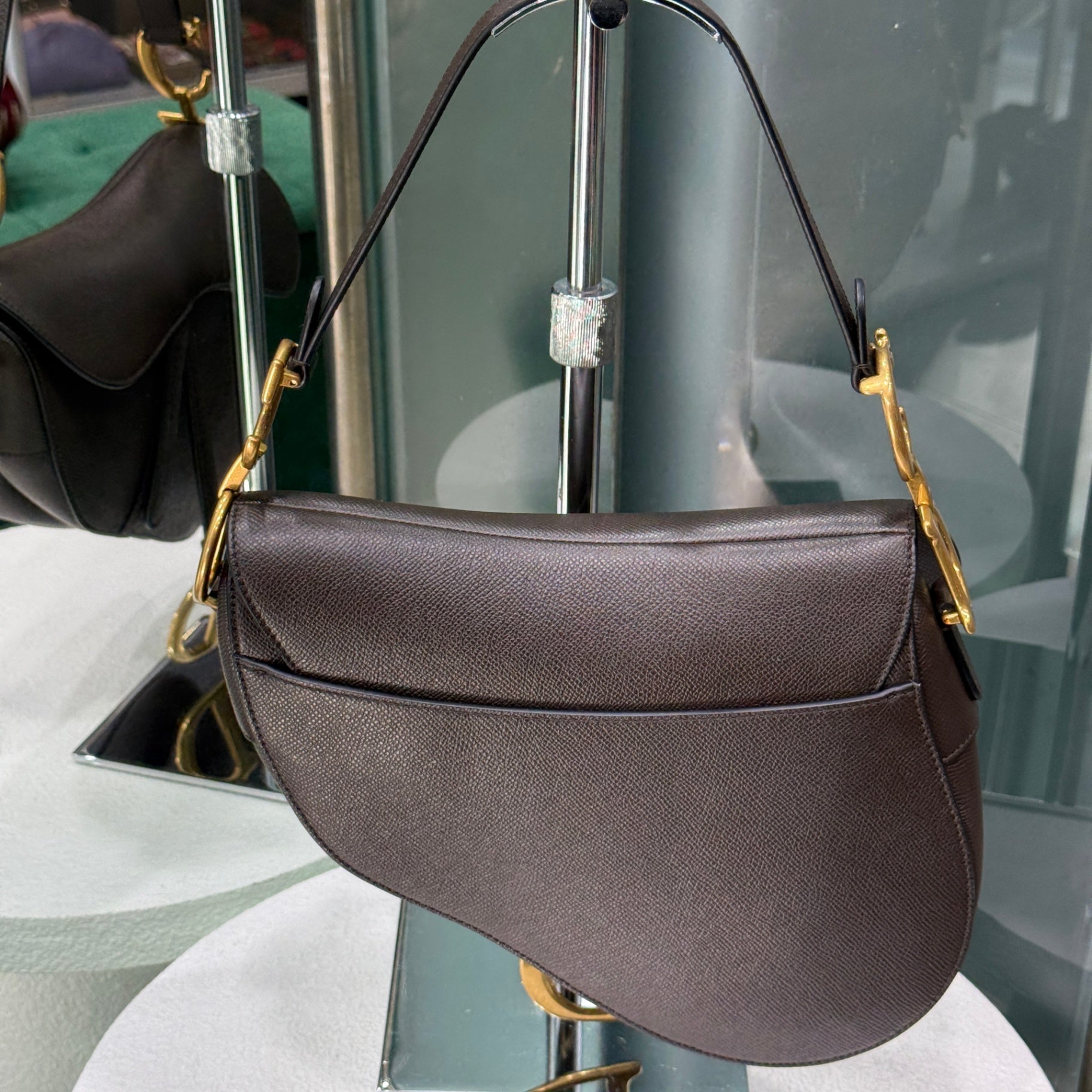 DIOR Saddle Bag - Chocolate Brown Medium
