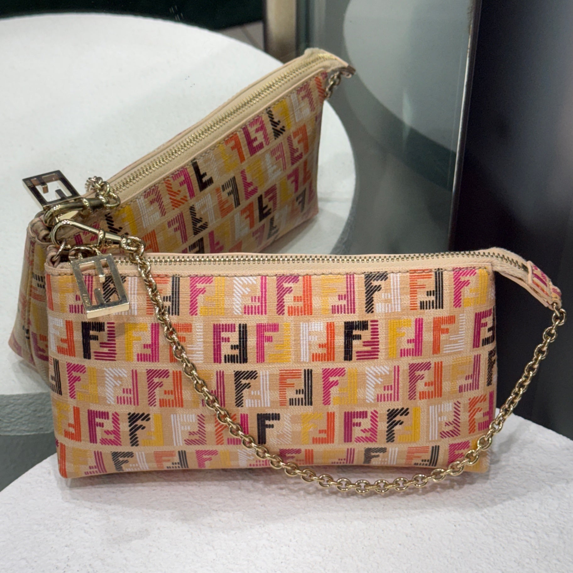 FENDI Monogram FF Shoulder Bag