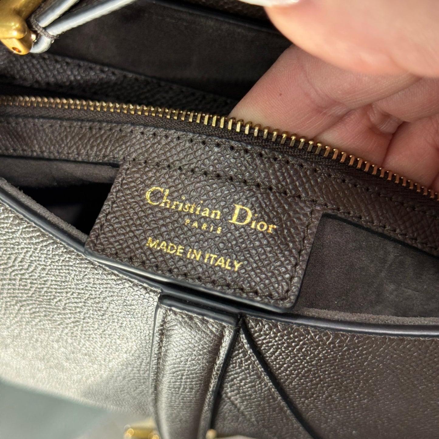 DIOR Saddle Bag - Chocolate Brown Medium
