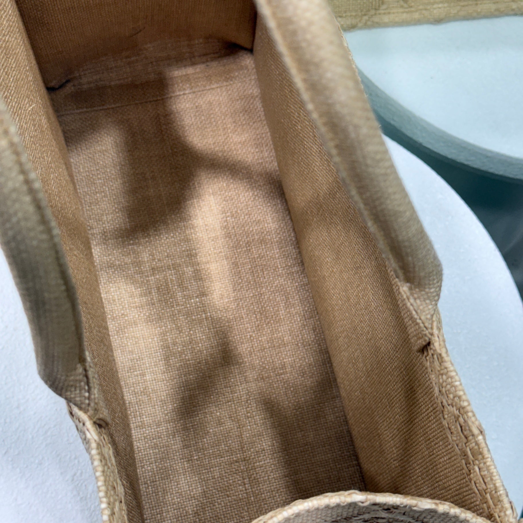 DIOR Book Tote Medium Beige Cannage