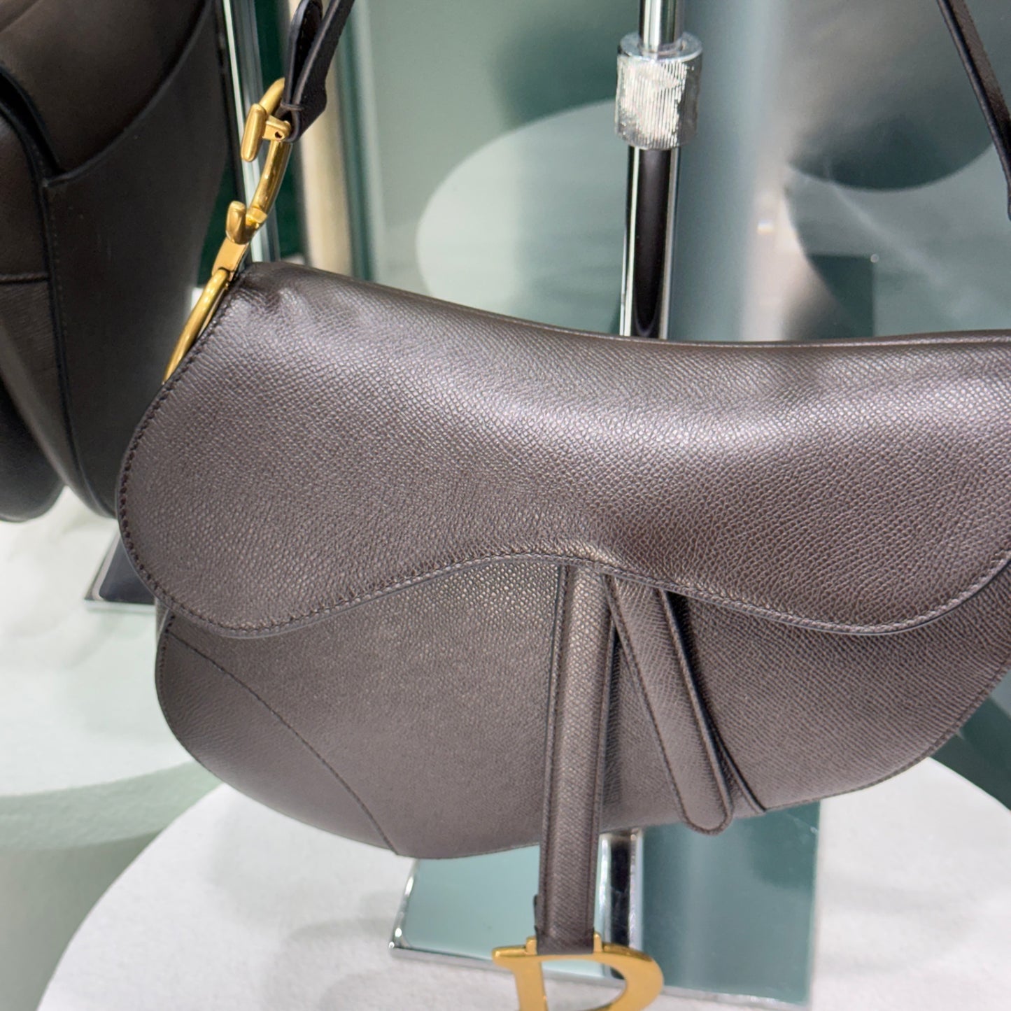 DIOR Saddle Bag - Chocolate Brown Medium