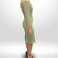 DOLCE & GABBANA Green Lace Midi Dress Size 8
