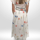 LEO LIN Flutter Sleeve Floral Dress Sz 10