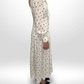 ALESSANDRA RICH White Polka Dot Dress Sz 42