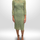 DOLCE & GABBANA Green Lace Midi Dress Size 8