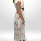 LEO LIN Flutter Sleeve Floral Dress Sz 10