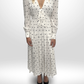 ALESSANDRA RICH White Polka Dot Dress Sz 42