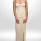 MANNING CARTEL Creme Maxi Dress Sz 8