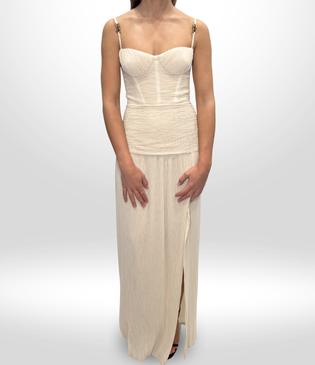 MANNING CARTEL Creme Maxi Dress Sz 8