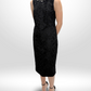 SACHIN & BABI Black Lace Crystal Dress Sz 10