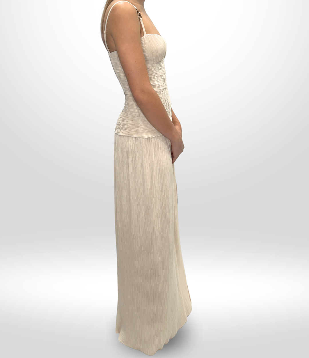 MANNING CARTEL Creme Maxi Dress Sz 8